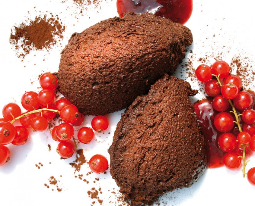 Apfel-Meerrettich-Sorbet mit Calvados