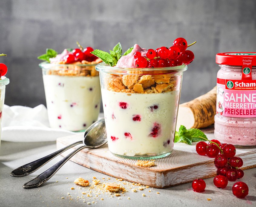 Apfel-Meerrettich-Sorbet mit Calvados
