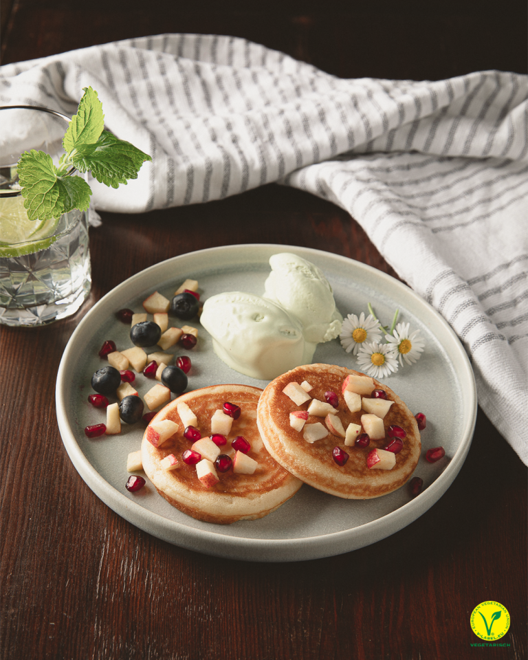 Quarkkeulchen mit Apfel-Meerrettich-Eis | Schamel Meerrettich